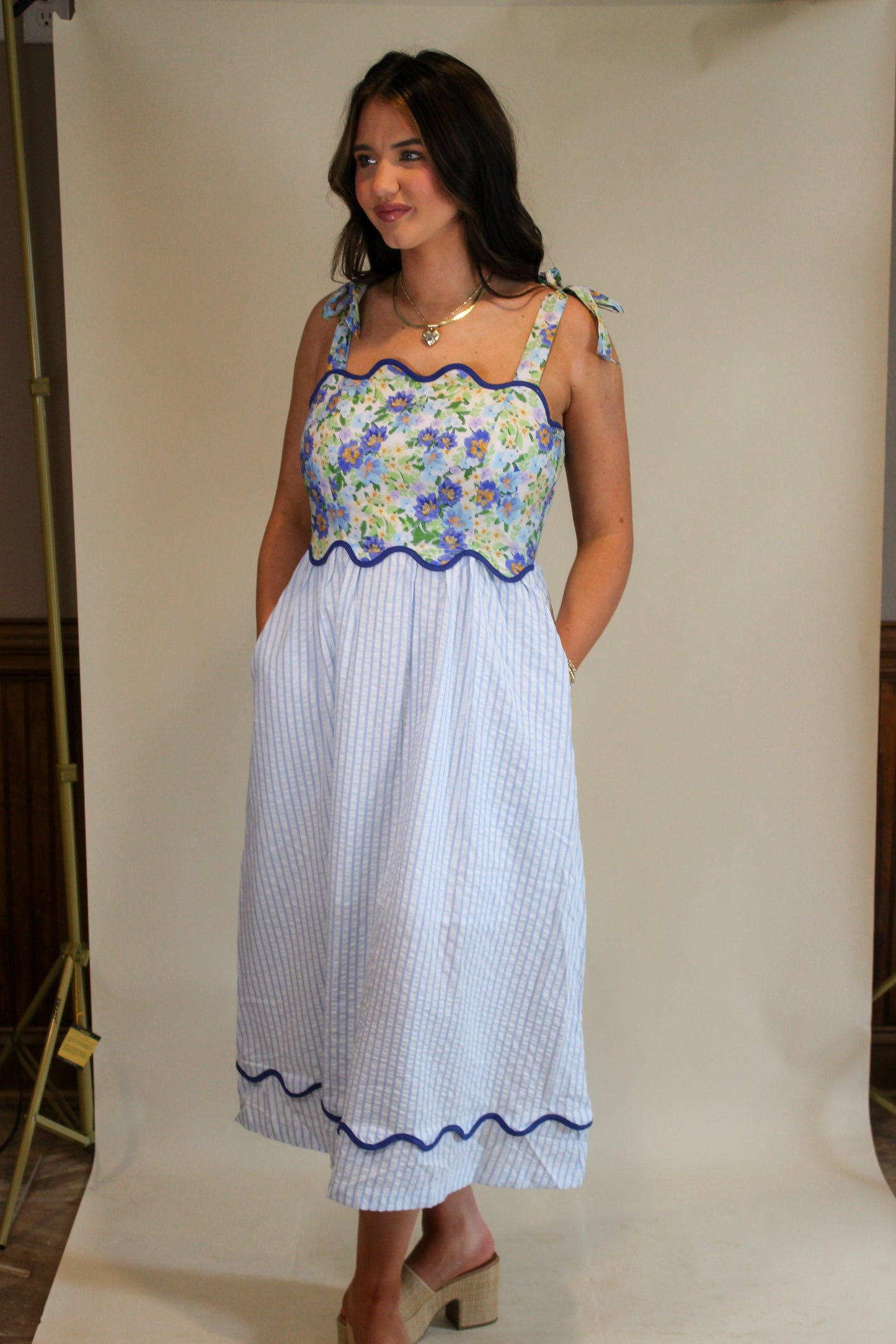 Floral midi dress