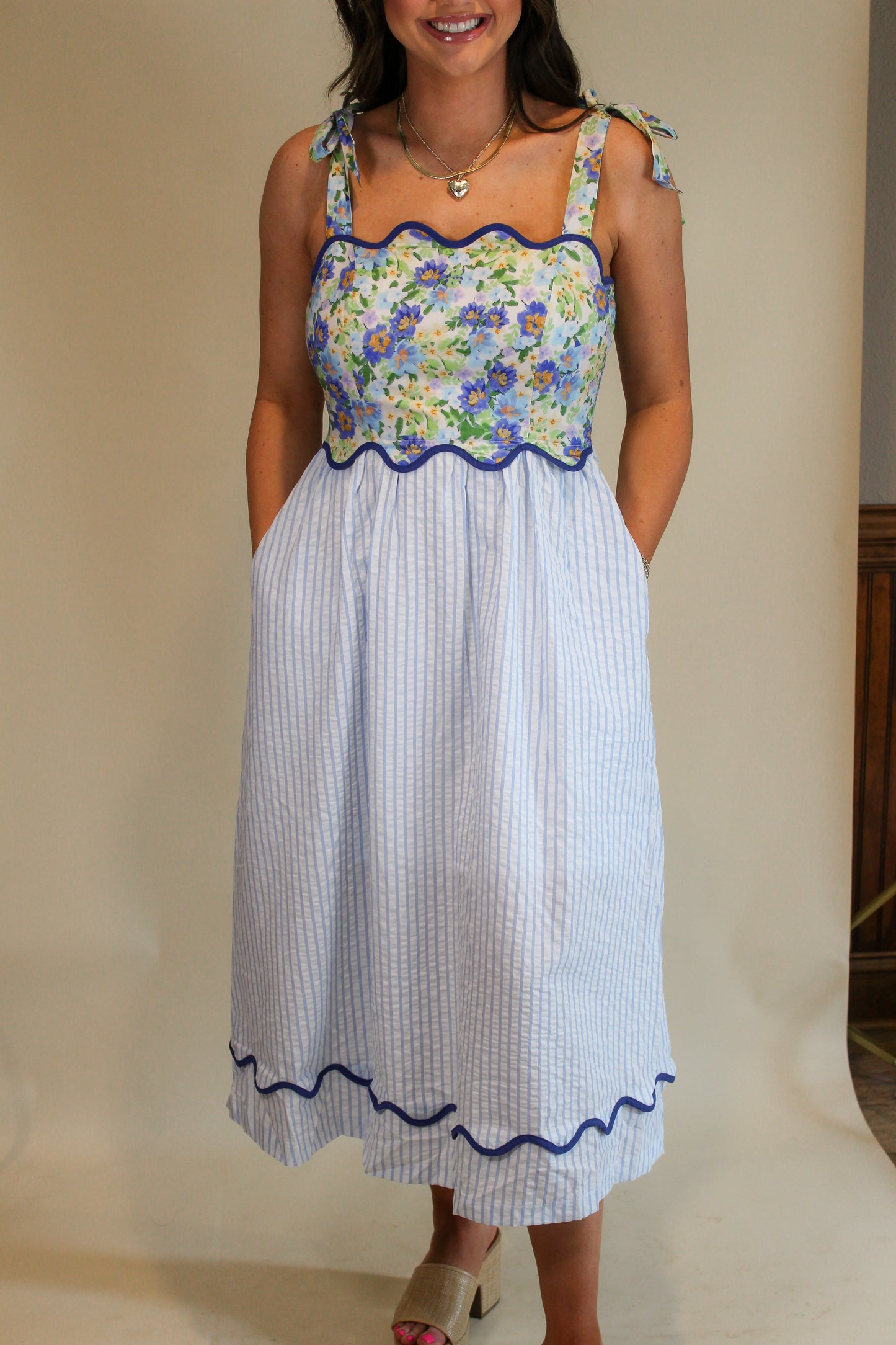 Floral midi dress